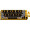 Teclado logitech pop keys mecanico inalam bt blast yellow (920-010713)