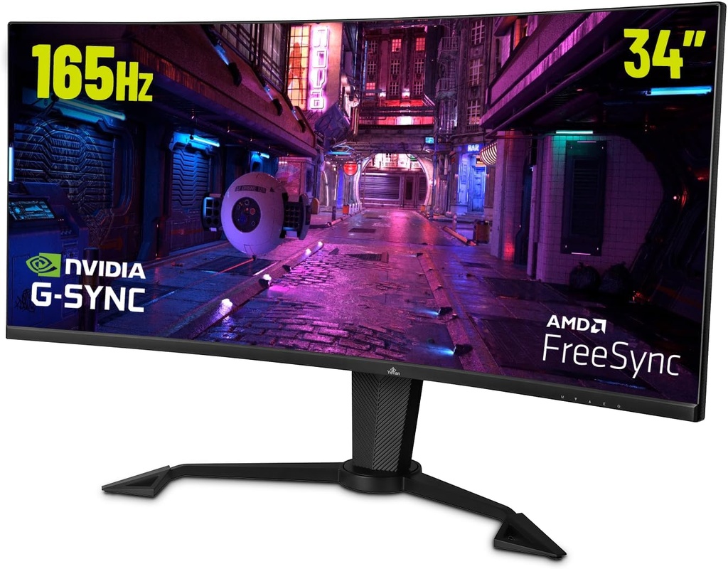 Monitor Gamer Curvo Yeyian Sigurd 4000 LED VA 34" Quad HD UltraWide G-Sync/FreeSync 165Hz HDMI