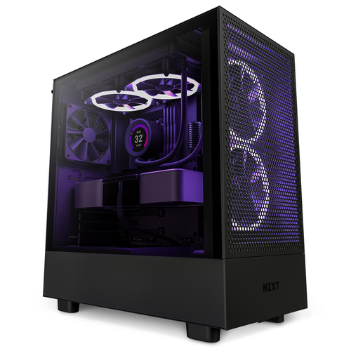 Gabinete nzxt h5 flow mini-itx/microatx/atx 2v s/f120q bk cc-h51fb-01