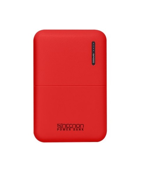 Batería Portátil Recargable Necnon Power Bank NBPB0502FC de 5000 mAh Rojo