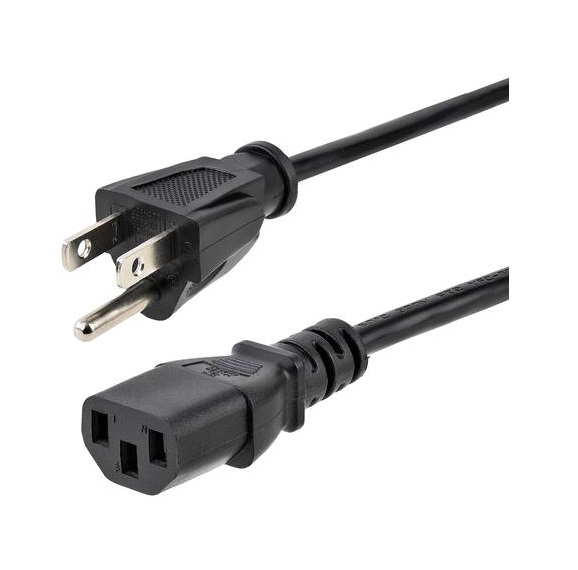 Cable de Alimentación Genérico de 1.2 mts Negro