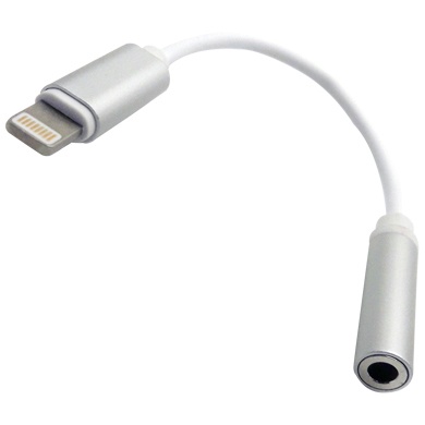 Cable brobotix lightning a audio hembra 13cm para iphone