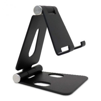 Soporte brobotix para celular o tableta, aluminio, plegable, negro