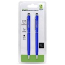 Pluma stylus brobotix para tableta, duo pack, azul rey