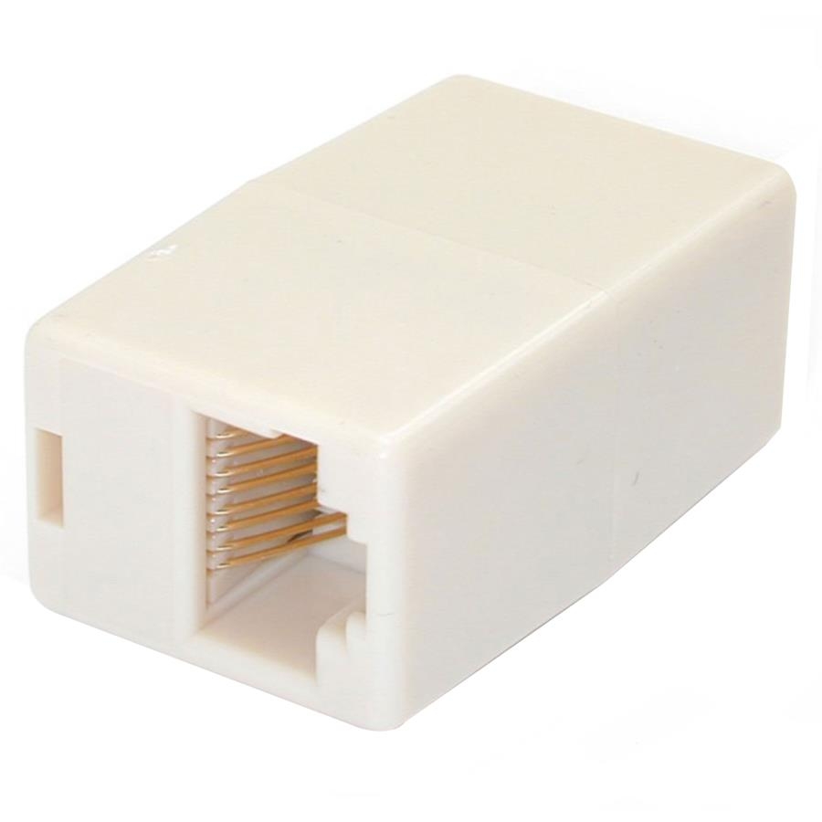 Caja de empalme acoplador cable cat5 ethernet utp - 2x hembra rj45 - beige - startech.com mod. rj45coupler