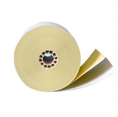 Rollo de Papel Autocopia PCM BRA7670 70 x 76mm Blanco/Rosa/Amarillo, 1 Rollo