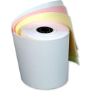 Rollo de Papel Autocopia PCM BRA7670 70 x 76mm Blanco/Rosa/Amarillo 1 Rollo