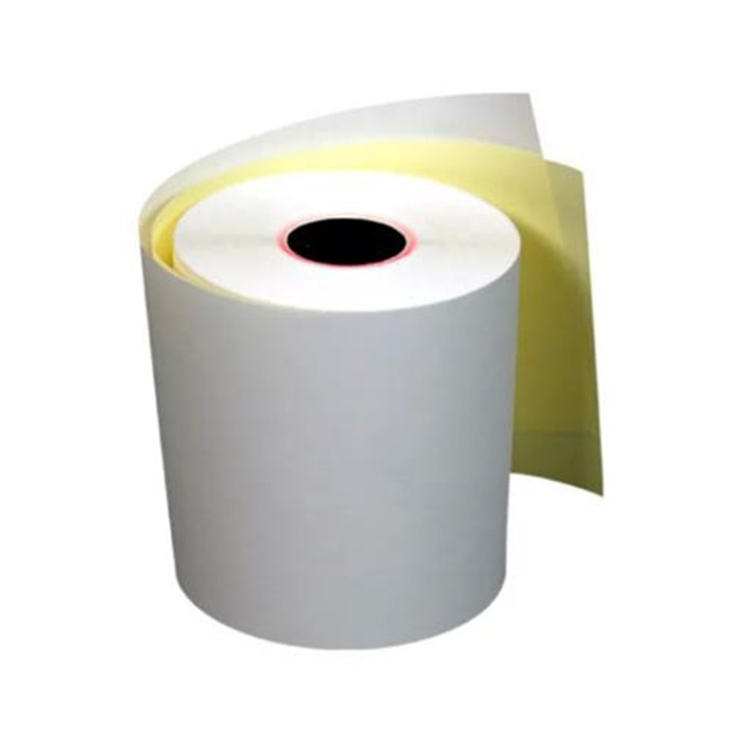 Rollo De Papel Autocopia PCM EBA7670 70 x 76mm Blanco/Amarillo 50 Rollos