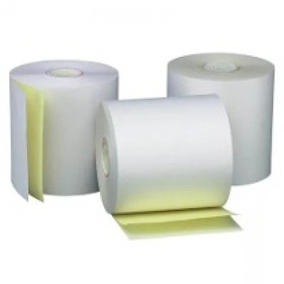 Rollo De Papel Autocopia PCM EBA7670 70 x 76mm Blanco/Amarillo 50 Rollos