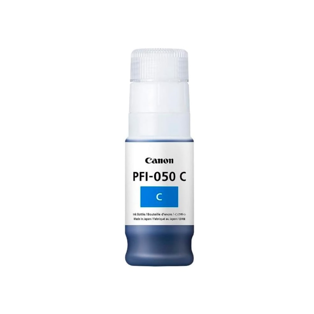 Tanque De Tinta Canon PFI-050 Cian 70ml Para imagePROGRAF TC-20