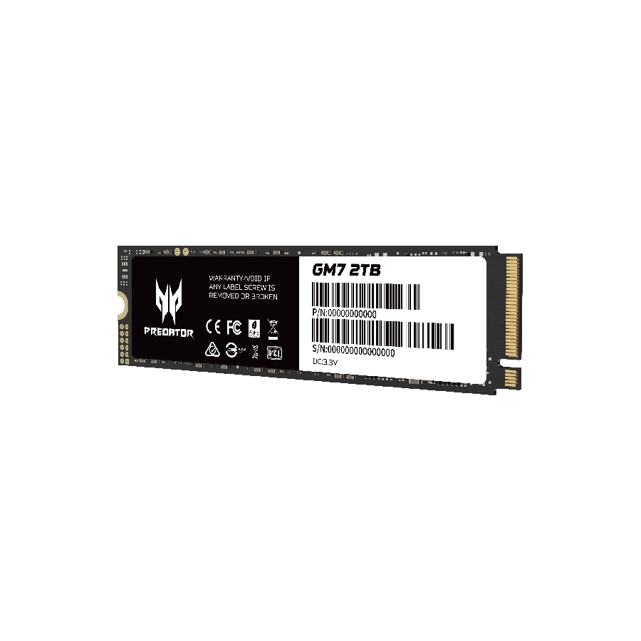 Unidad ssd acer gm7 2tb 7200mb-l/6300mb-e nvme gen4x4