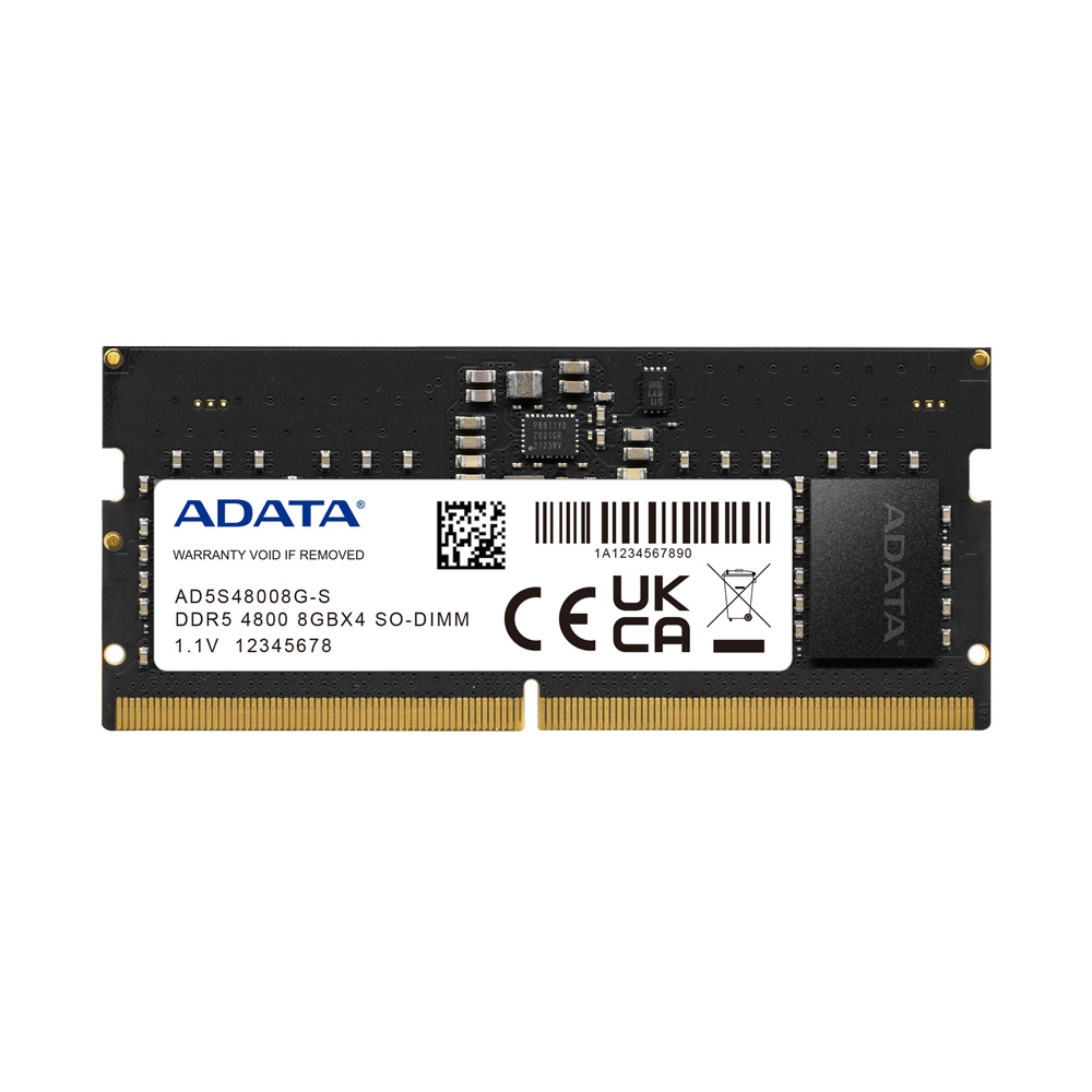 Memoria RAM Adata AD5S48008G-S DDR5 4800MHz 8GB On-Die ECC CL40 SO-DIMM