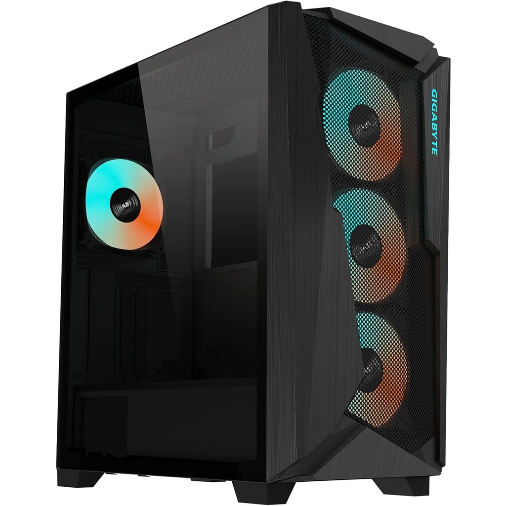 Gabinete Gamer Gigabyte C301 Glass Media Torre ITX mATX ATX EATX 4xFan ARGB Cristal Templado