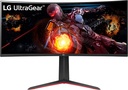 Monitor Gamer Curvo LG UltraGear LED 34" Quad HD Ultra Wide FreeSync 160Hz HDMI Bocinas Integradas 2x7W