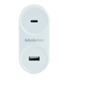 Cargador De Pared Mobifree MB-923354 1x USB-C 1x USB 2.0