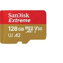 Memoria sandisk extreme 128gb micro sdxc 190mb s 4k clase 10 a2 v30 c