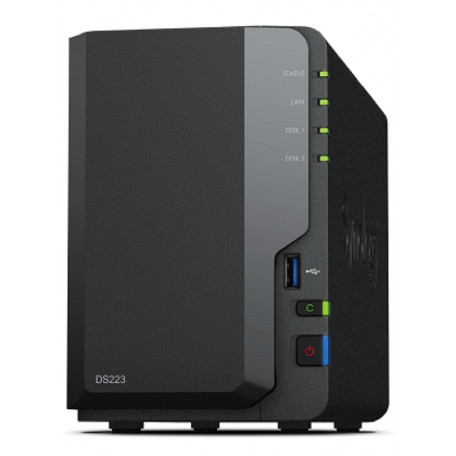 Nas synology ds223 2 bahias nucleo cuadruple 1.7 ghz 2gb ddr4