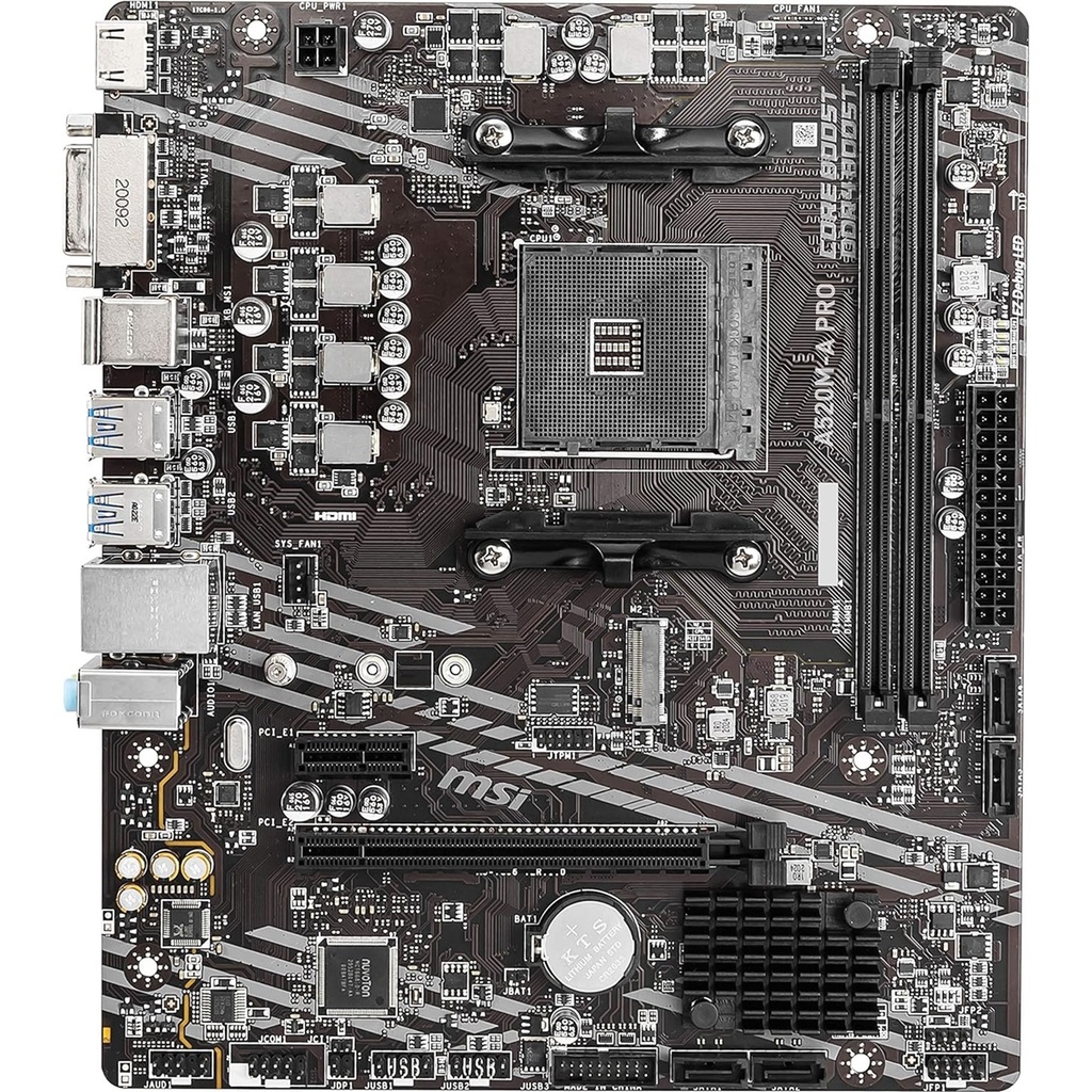 Motherboard MSI A520M-A PRO Socket AM4 MicroATX Soporta Procesadores Ryzen 5000 y 3000 y 4000G series