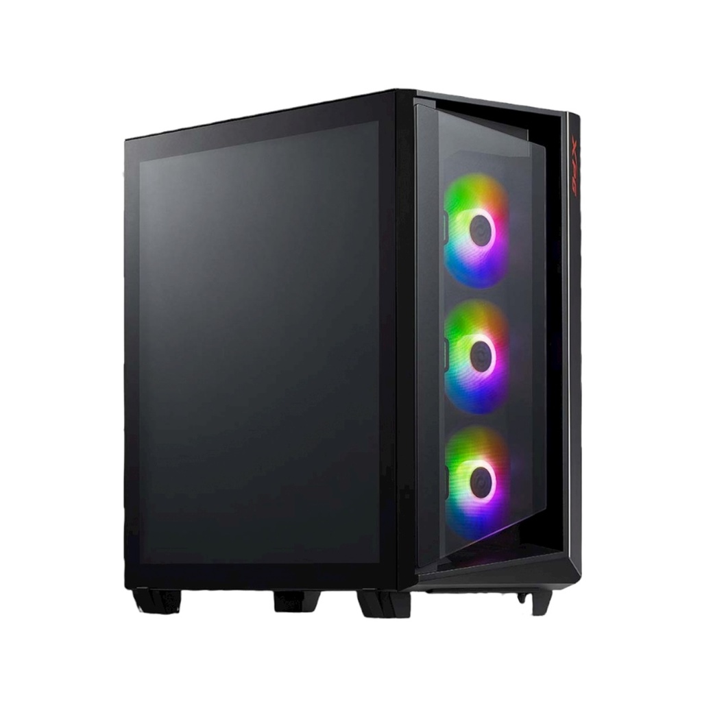 Gabinete Gamer XPG Cruiser Con Ventana LED RGB Midi Tower ATX/CEB/E-ATX/EEB/Micro ATX/Mini-ITX USB 3.0/3.1 Sin Fuente 3 Ventiladores Instalados RGB