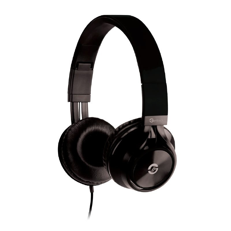 Audífonos headset getttech gh-3100n sonority 3.5mm/c mic/negro