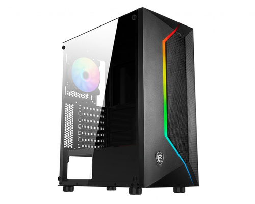 Gabinete MSI MAG VAMPIRIC 100R Ventana ARGB Midi-Tower ATX/Micro-ATX/Mini-ITX USB 3.2/2.0 sin Fuente 2x120mm