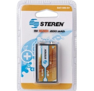 Pila Recargable Steren BAT-NM-9V 9V 1 Pieza