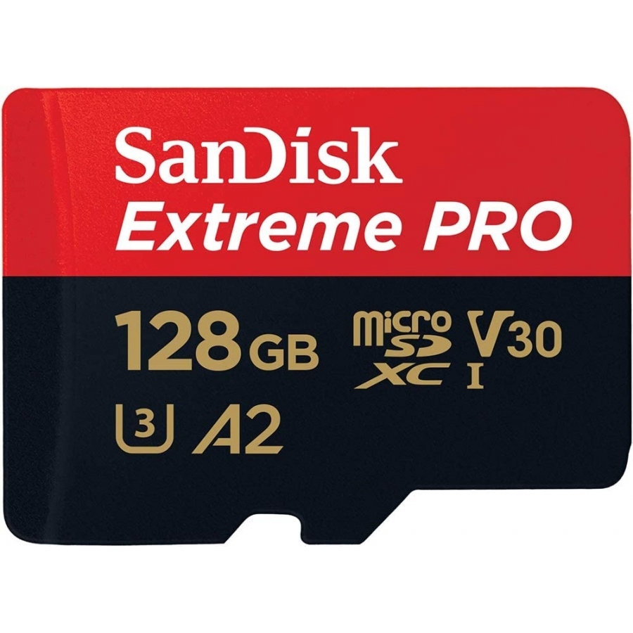 Memoria sandisk extreme pro 128gb micro sdxc 170mb s 4k clase 10 a2 v30 c