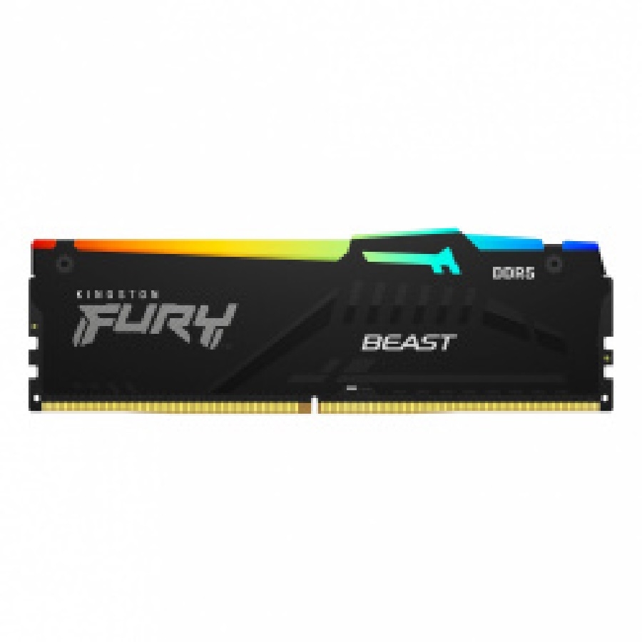 Memoria ddr5 kingston furybeast rgb 16gb 5200mhz dimm(kf552c40bba-16)