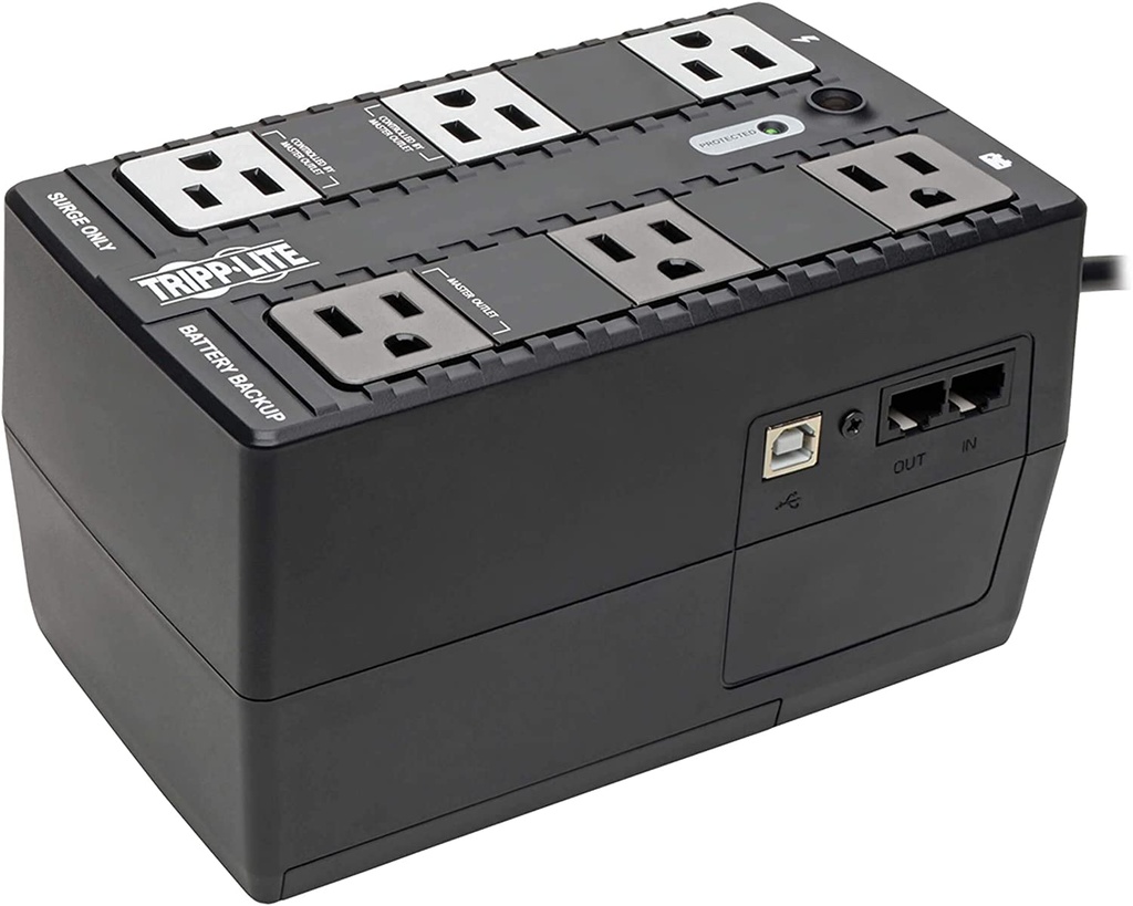 UPS No Break Tripp Lite ECO-UPS 350 180W 350VA 6 Contactos Entrada 120V Salida 120V