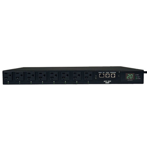 Pdu tripp lite monofásico controlable switch transferencia automática 1.9kw entradas 15-20p/5-20p 120v 16 tomacorrientes