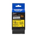 Cinta Brother TZeS631 Negro sobre Amarillo 12mm x 8m