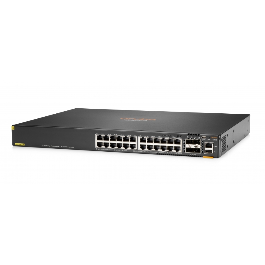 Switch hpe aruba 6200f de 24g puertos cl4 y 4sfp370w