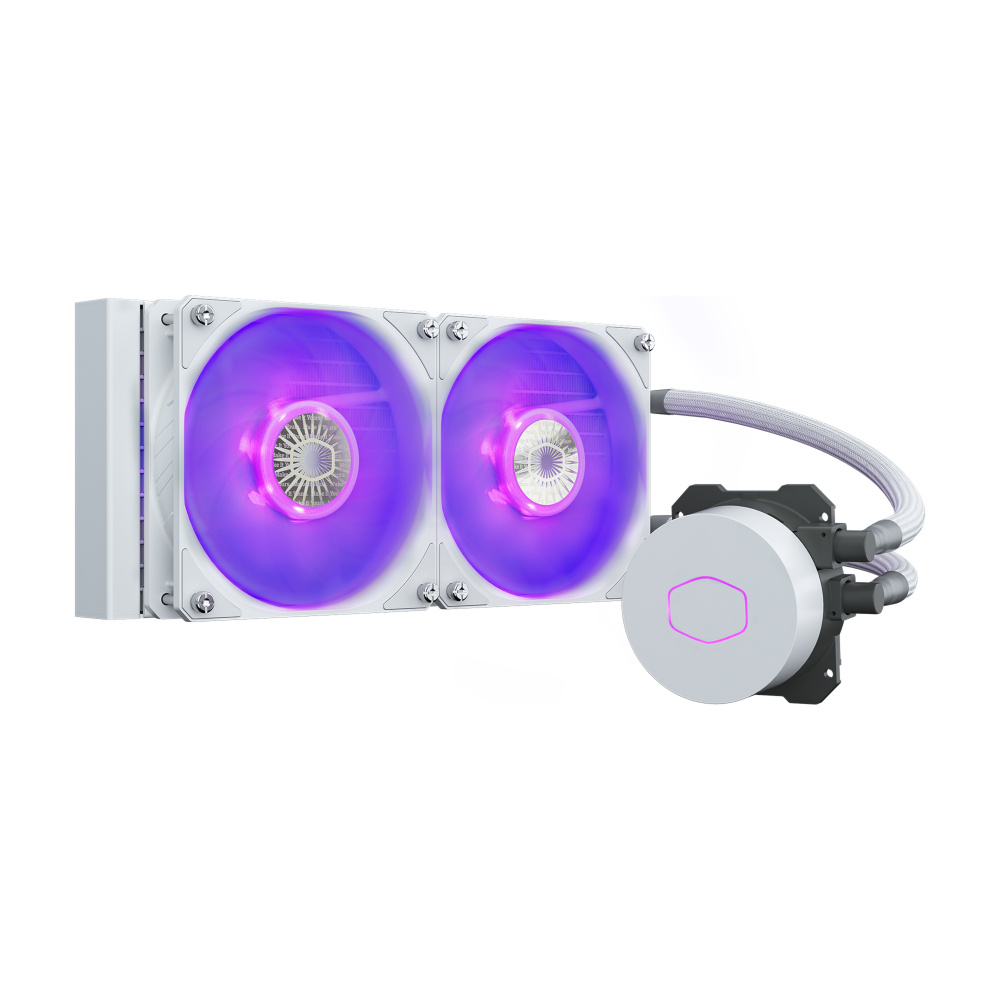 Enfriamiento Líquido Para CPU Cooler Master MasterLiquid ML240L V2 RGB White Edition 2x120mm 650-1800RPM