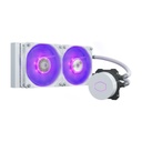 Enfriamiento Líquido Para CPU Cooler Master MasterLiquid ML240L V2 RGB White Edition 2x120mm 650-1800RPM