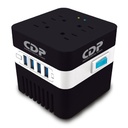 Regulador CDP 600V 300W 4 Contactos 4 USB Supresión de Picos