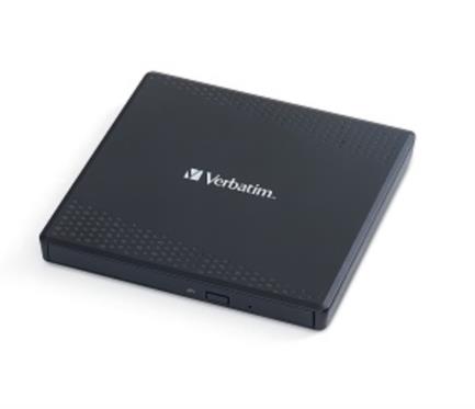 Quemador externo verbatim 71123, cd 24x/dvd 8x, usb 2.0, usb 3.0, incluye adaptador usb-c