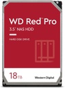 Disco Duro Para NAS Western Digital WD Red Pro 3.5'' Hasta 24 Bahías 18TB SATA III 6 Gbit/s 7200RPM 512MB Caché