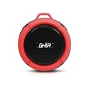 Bocina bluetooth storm waterproof ghia roja 3w rms radio fm micro sd card