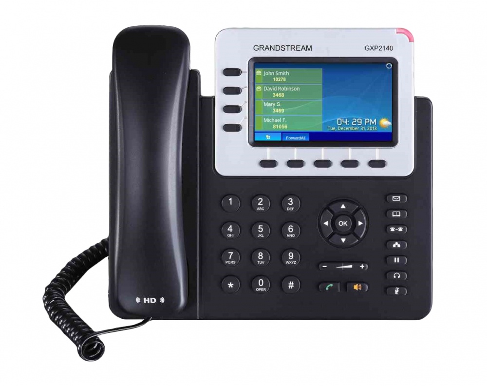 Telefono IP Grandstream GXP2140 Con Pantalla 4.3'' 4 Lineas Altavoz