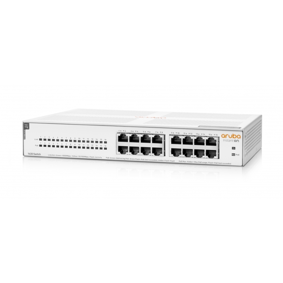 Aruba switch r8r48a 1430 de 16 puertos ethernet gigabit rj45 -