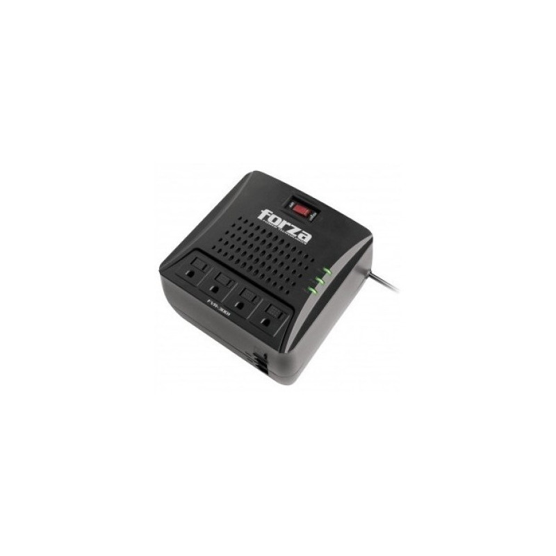 Regulador Forza FVR-3001 300VA/1500W  Negro