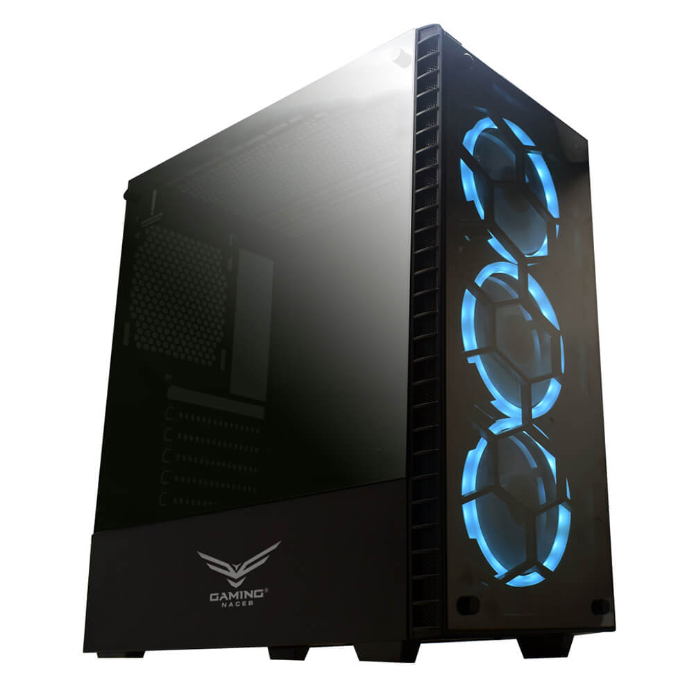 Gabinete Naceb Hydra RGB Full Tower ATX USB 2.0 3.0 sin Fuente