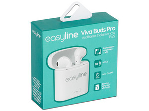 Audifonos inalambricos easy line by perfect choice viva bunds tws blanco