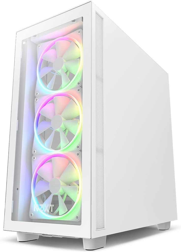 Gabinete NZXT H7 Elite Con Ventana RGB Midi-Tower Mini-ITX/Micro-ATX/ATX/EATX USB 3.0 Sin Fuente Con 4 Ventiladores