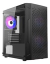 Gabinete balam rush br-936118 artic gi725 microatx 1*usb 3.0 cristal temp negro