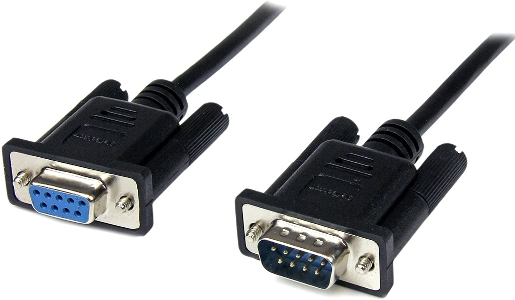 Cable Serial DB9 Hembra a Macho Negro 1 Metro SCNM9FM1MBK