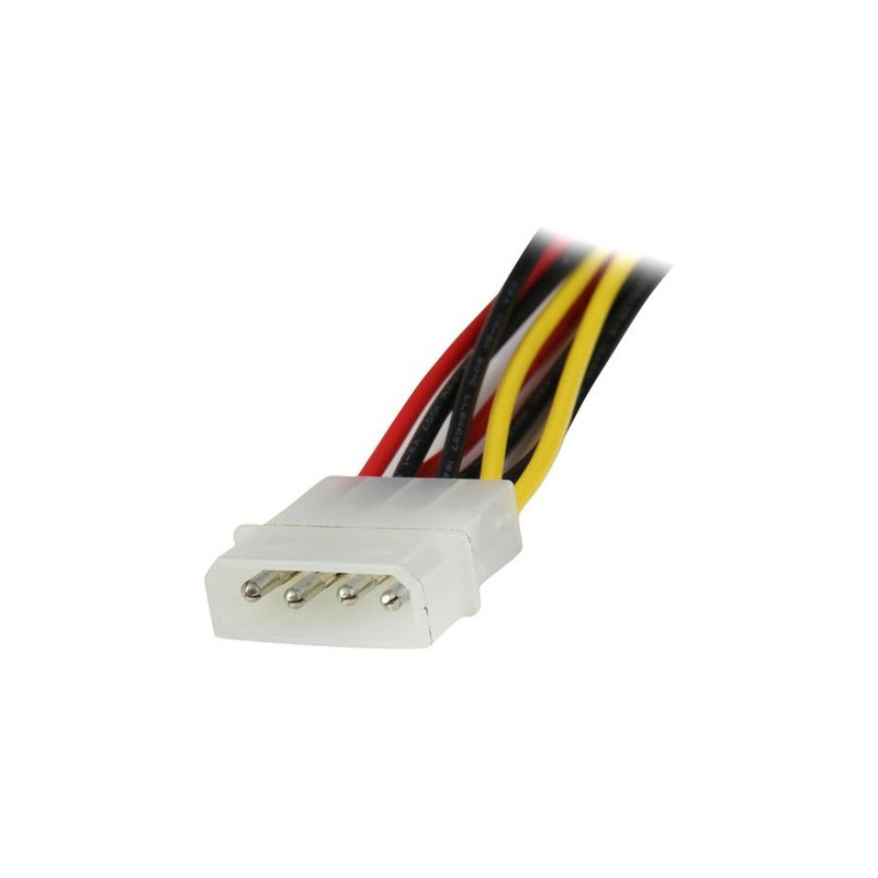 Adaptador cable de 30cm divisor molex 4 pines a doble sata con cierre seguridad bloqueo pestillo latches - 2x sata - 1x lp4 - st