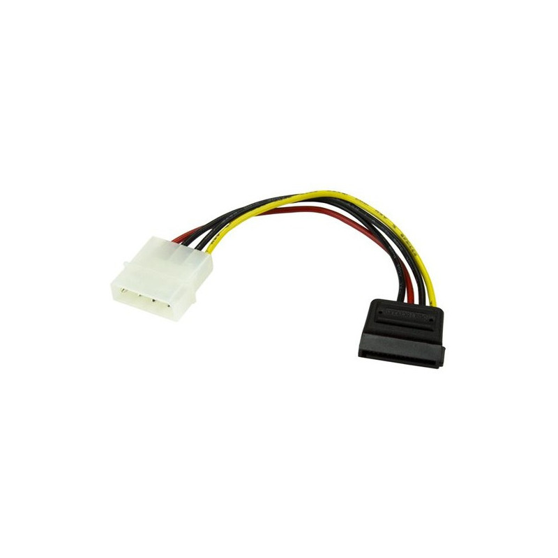 Adaptador de 15cm de alimentación lp4 a sata - 1x lp4 macho - 1x sata de poder 15 pines - startech.com mod. satapowadap