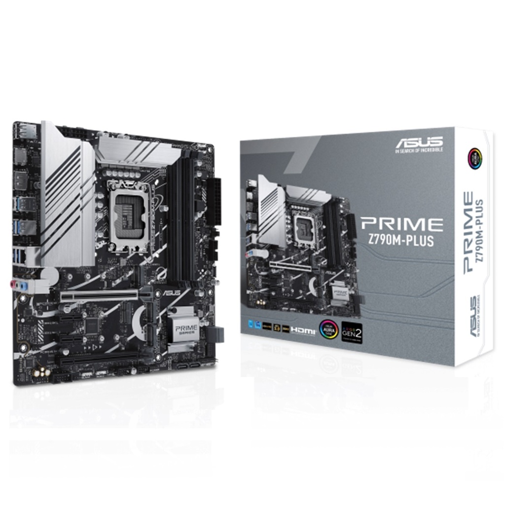 Tarjeta Madre ASUS Micro-ATX Prime Z790M-PLUS S-1700 Intel Z790 HDMI 128GB DDR5 Para Intel