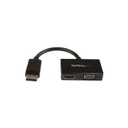 Adaptador dp de audio video para viajes - convertidor displayport a hdmi o vga compatible con thunderbolt 1920x1200 - startech.c